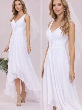 Elegant White Evening Gown
